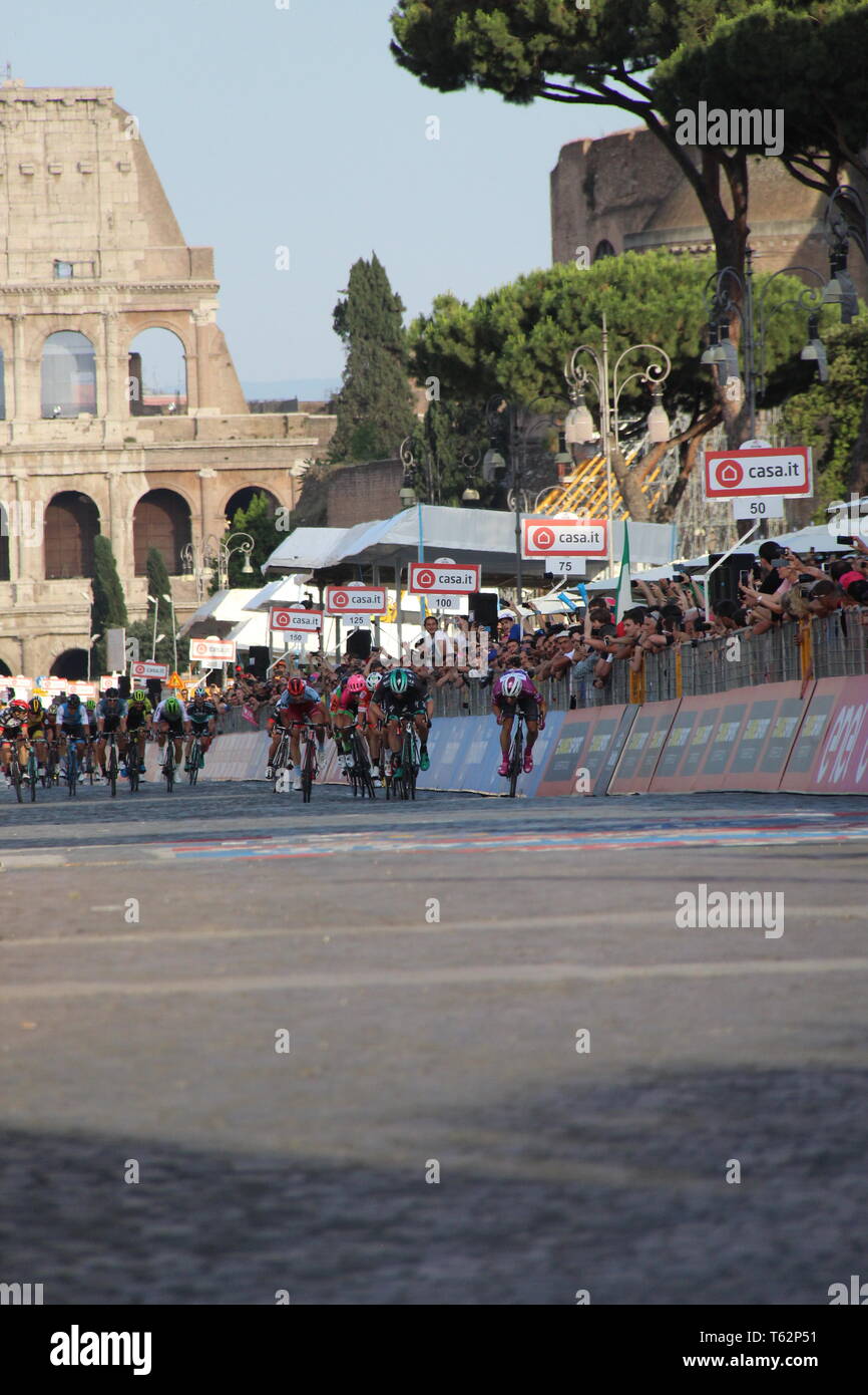 Giro d'Italia 2018 - Stage 21 Roma #Giro101 Stock Photo