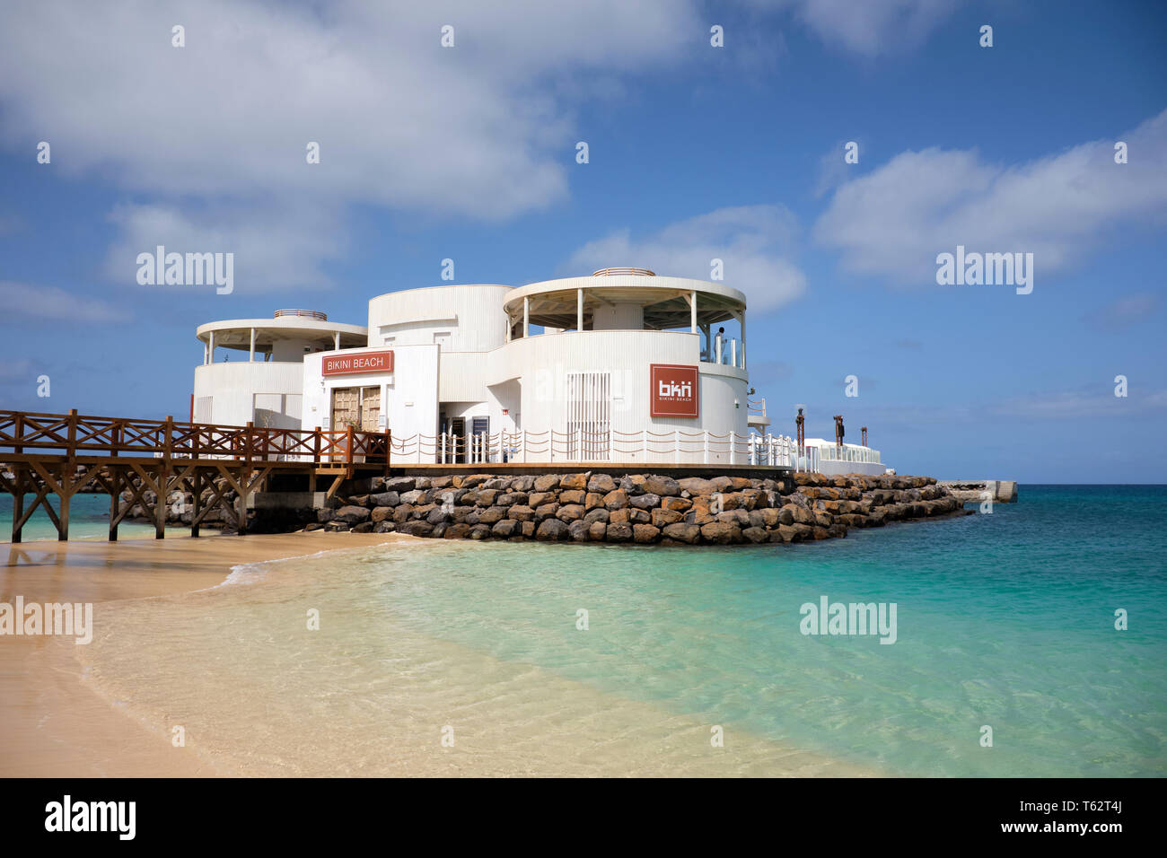 Bikini Beach Club, Santa Maria, Sal Island, Cape Verde, Africa Stock Photo  - Alamy