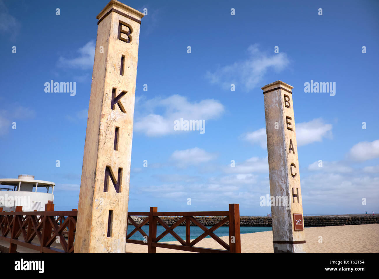 Bikini Beach Club, Santa Maria, Sal Island, Cape Verde, Africa Stock