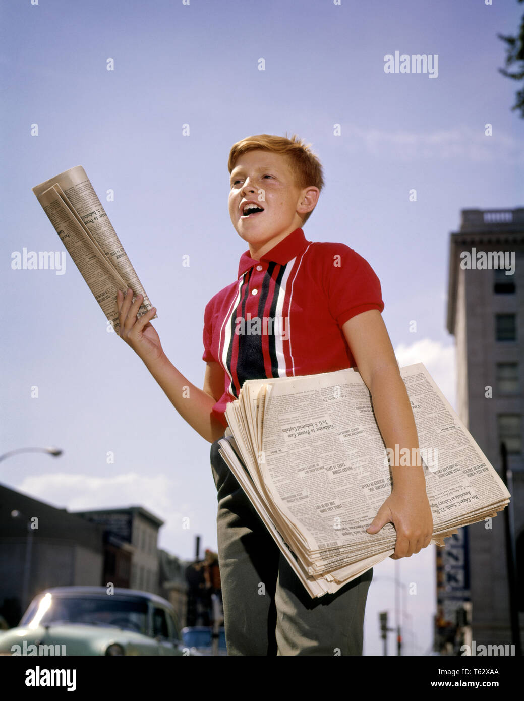 Vintage newspaper boy hires stock photography and images Alamy