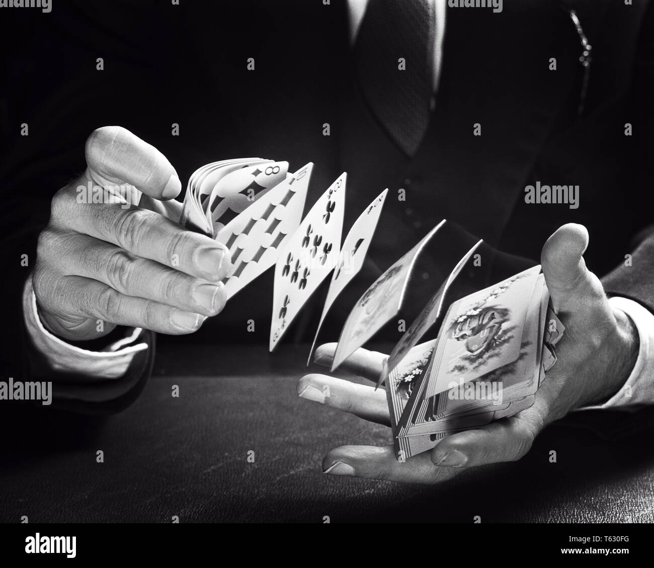 Shuffling cards 1960s hires stock photography and images Alamy