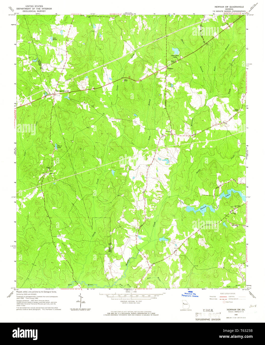Newnan GA Zip Code Map