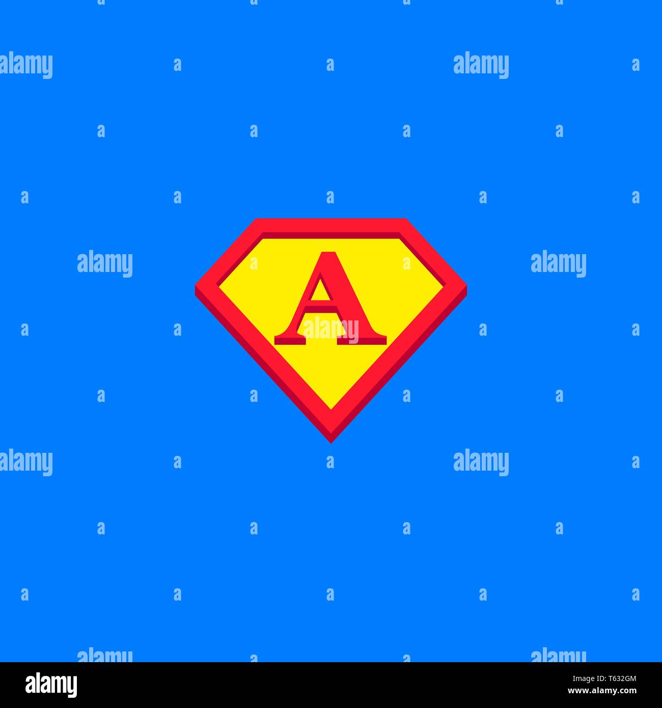 A LETTER MODERN LOGO TEMPLATE Stock Vector