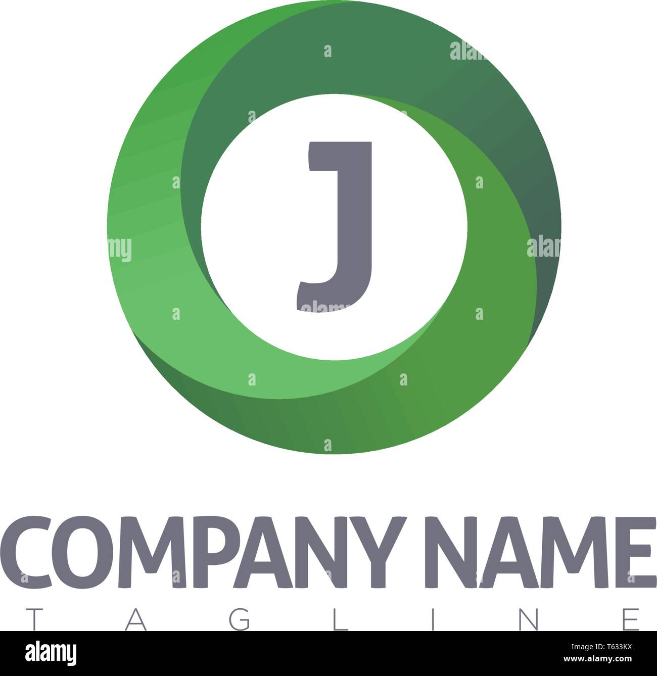 J Letter Modern Logo Template Stock Vector Image Art Alamy