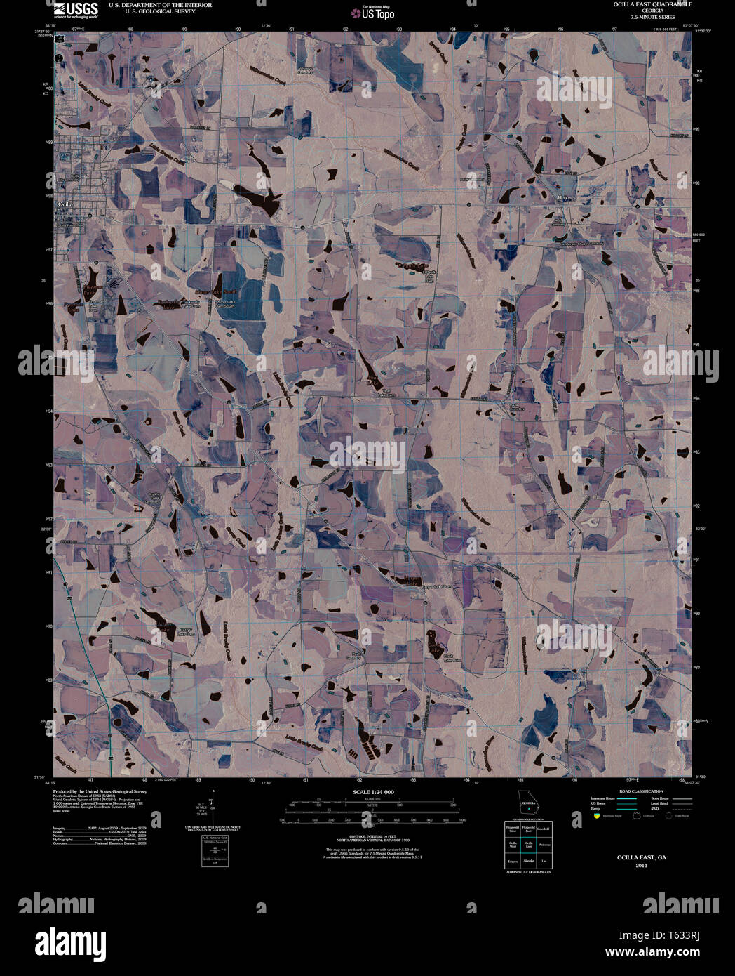 Map of ocilla hires stock photography and images Alamy