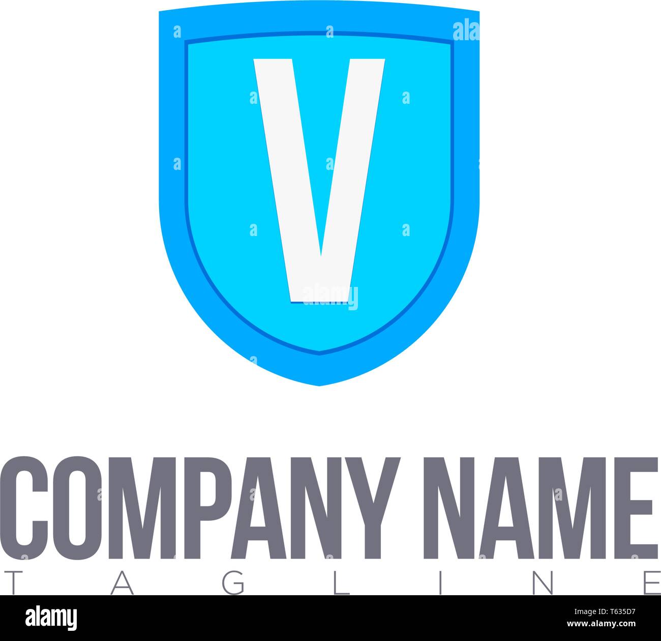 V LETTER MODERN LOGO TEMPLATE Stock Vector Image & Art - Alamy