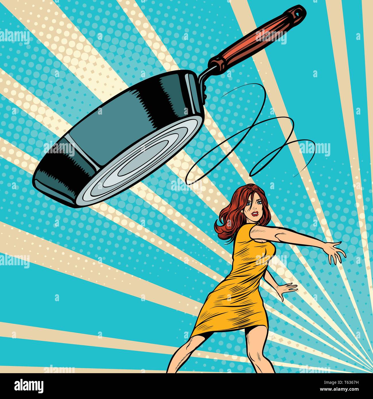 Girl throws Stock Vector Images Alamy