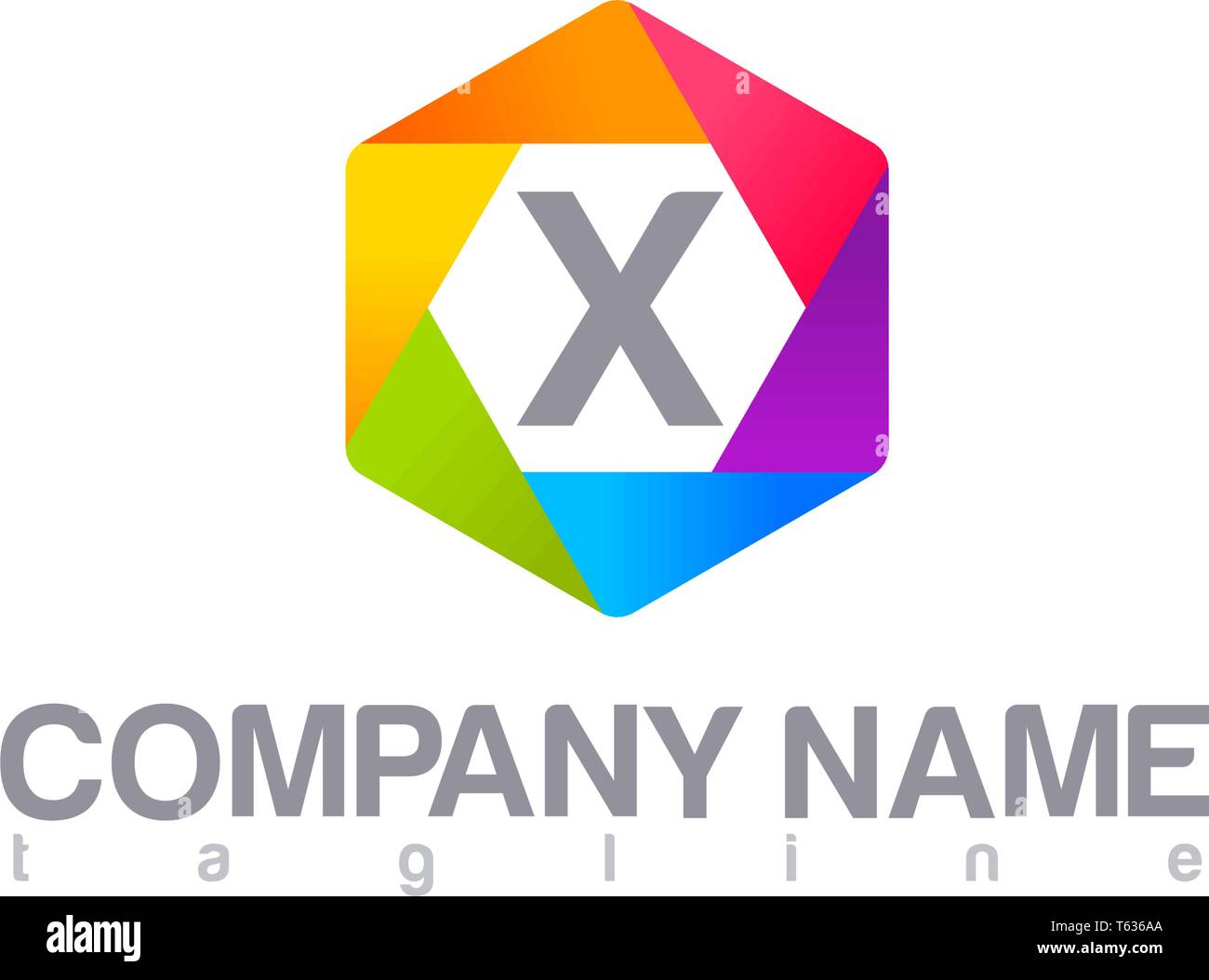X LETTER MODERN LOGO TEMPLATE Stock Vector Image & Art - Alamy