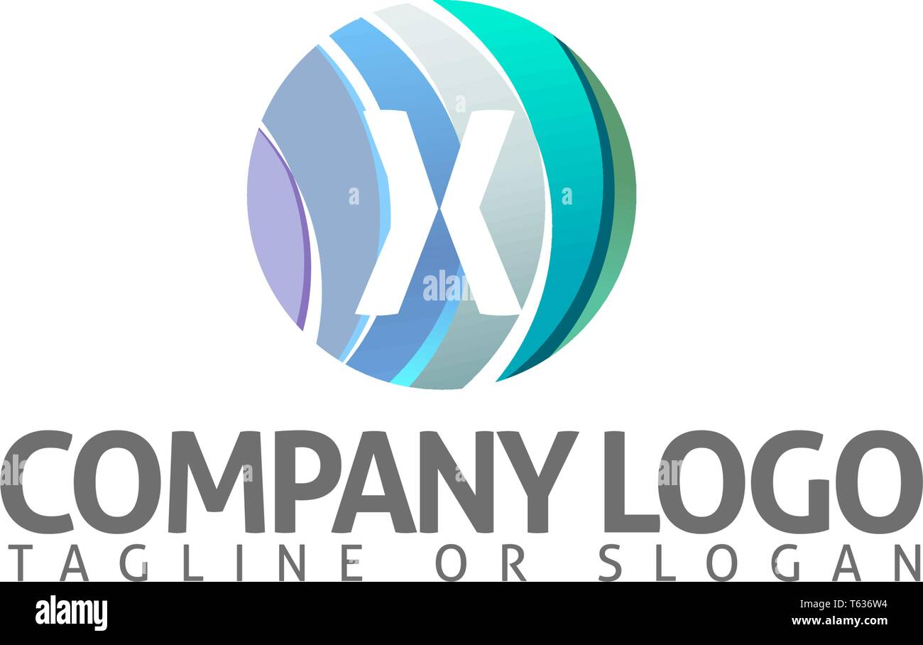 X LETTER MODERN LOGO TEMPLATE Stock Vector Image & Art - Alamy