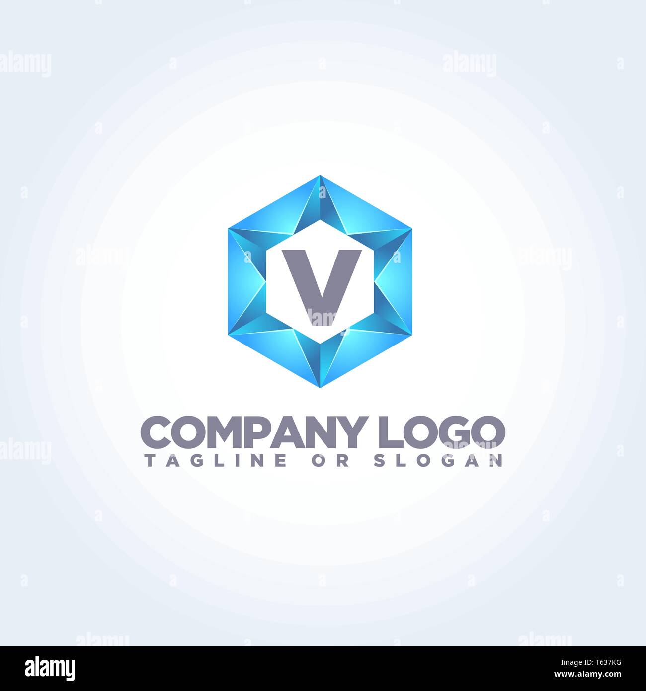 V LETTER MODERN LOGO TEMPLATE Stock Vector Image & Art - Alamy