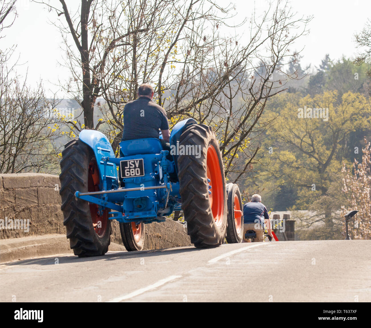 Mam Driving a classic 1957 Fordson Major Diesel tractor through the