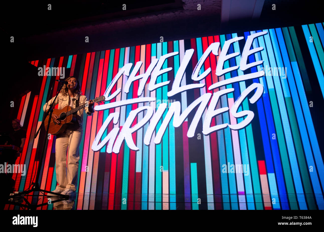 Chelcee Grimes performs during the 2019 PFA Awards at the Grosvenor