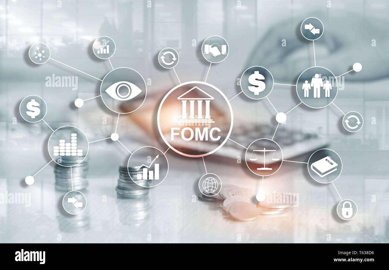 FOMC Federal Open Market Committee Government regulation Finance monitoring organisation. Stock Photo