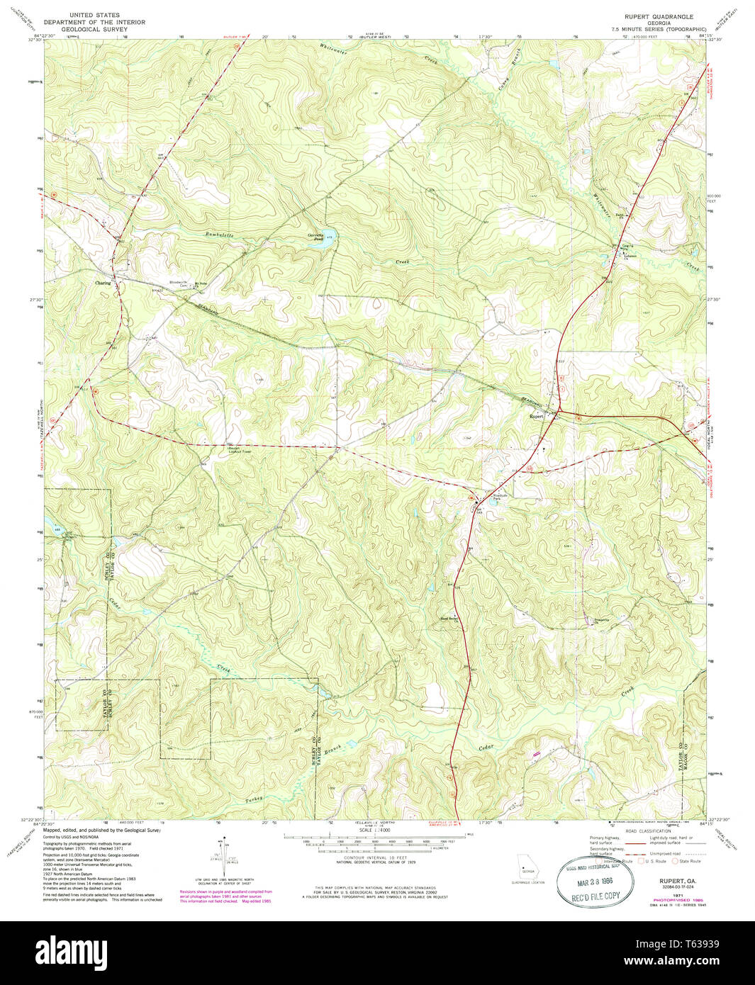 Map of rupert hires stock photography and images Alamy