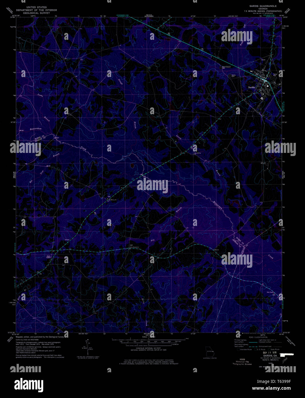 Map of sardis hires stock photography and images Alamy