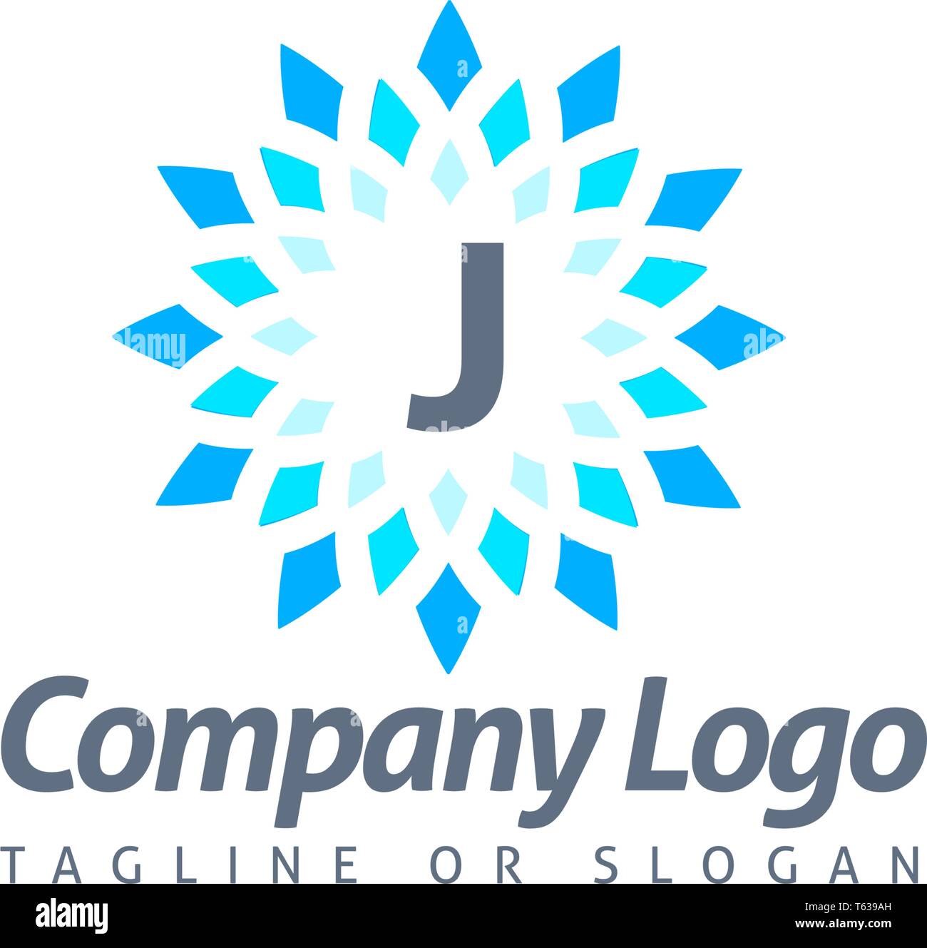 J Letter Modern Logo Template Stock Vector Image Art Alamy