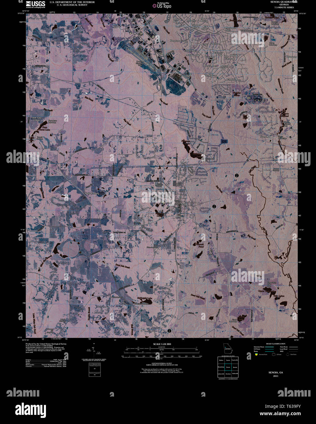 Senoia map hires stock photography and images Alamy