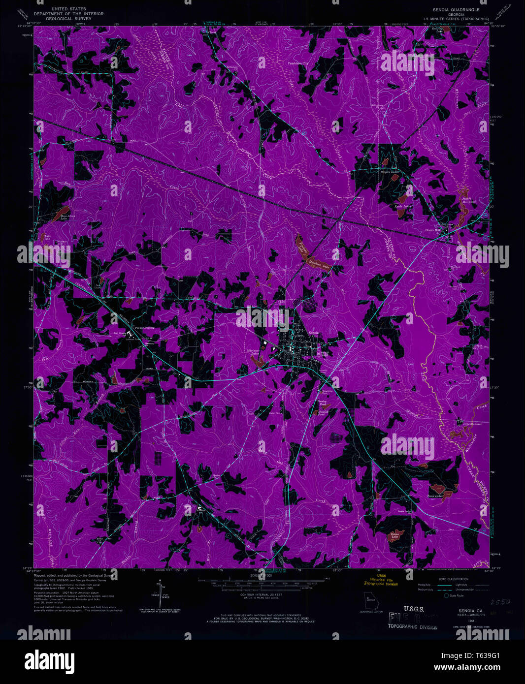 Map of senoia hi-res stock photography and images - Alamy