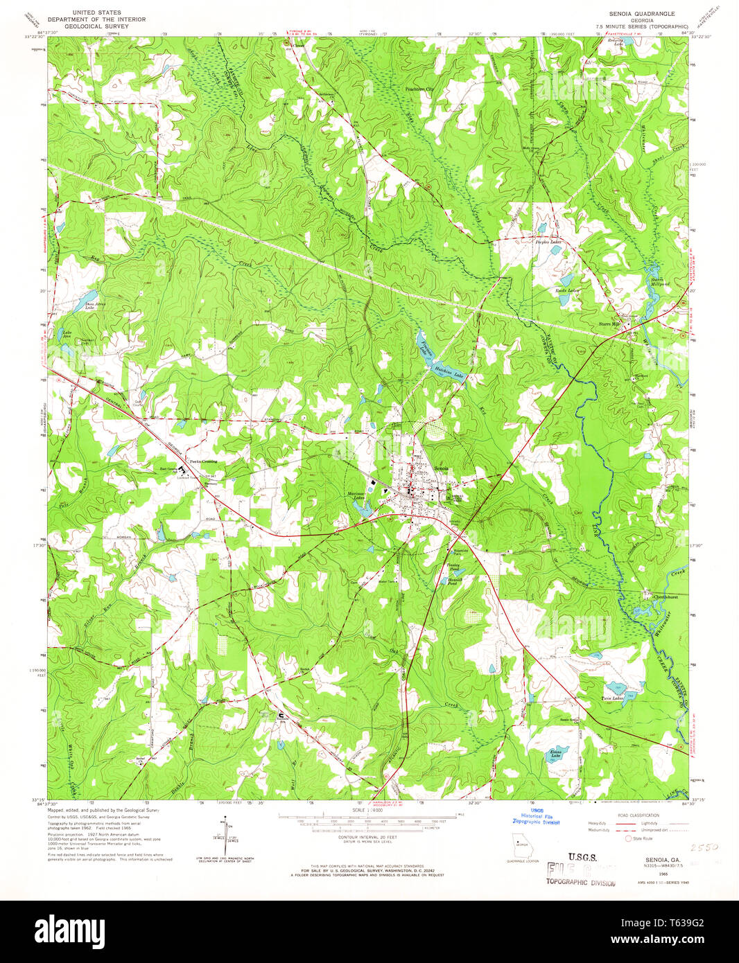 Senoia map hires stock photography and images Alamy