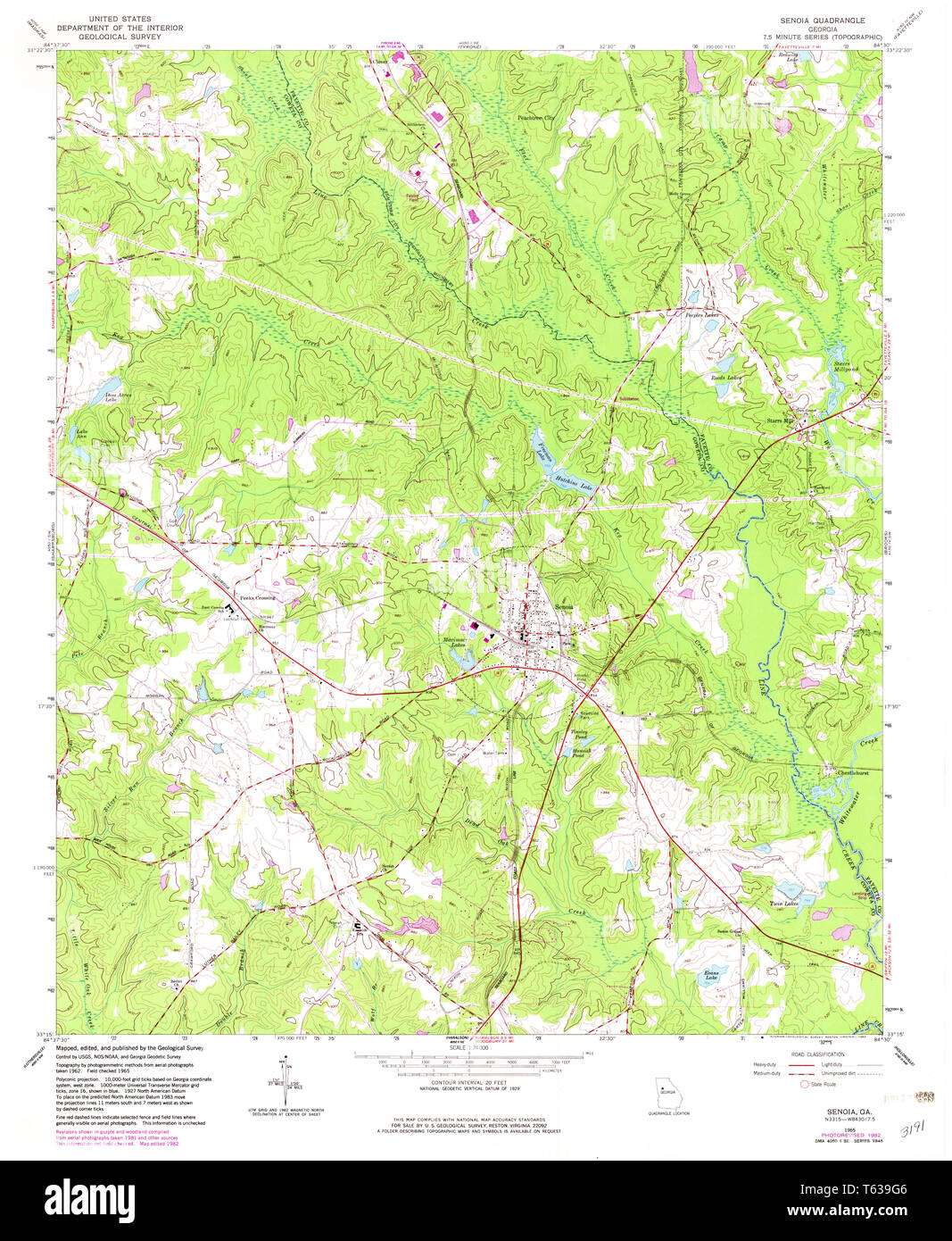 Senoia georgia map Cut Out Stock Images & Pictures - Alamy