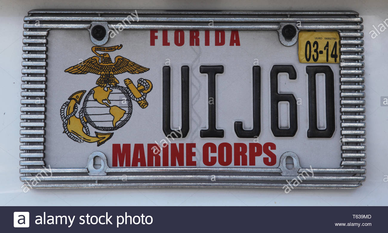 Florida Number Plate High Resolution Stock Photography And Images Alamy