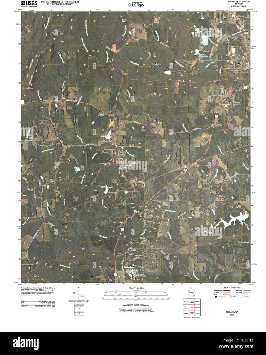 Map of shiloh hires stock photography and images Alamy