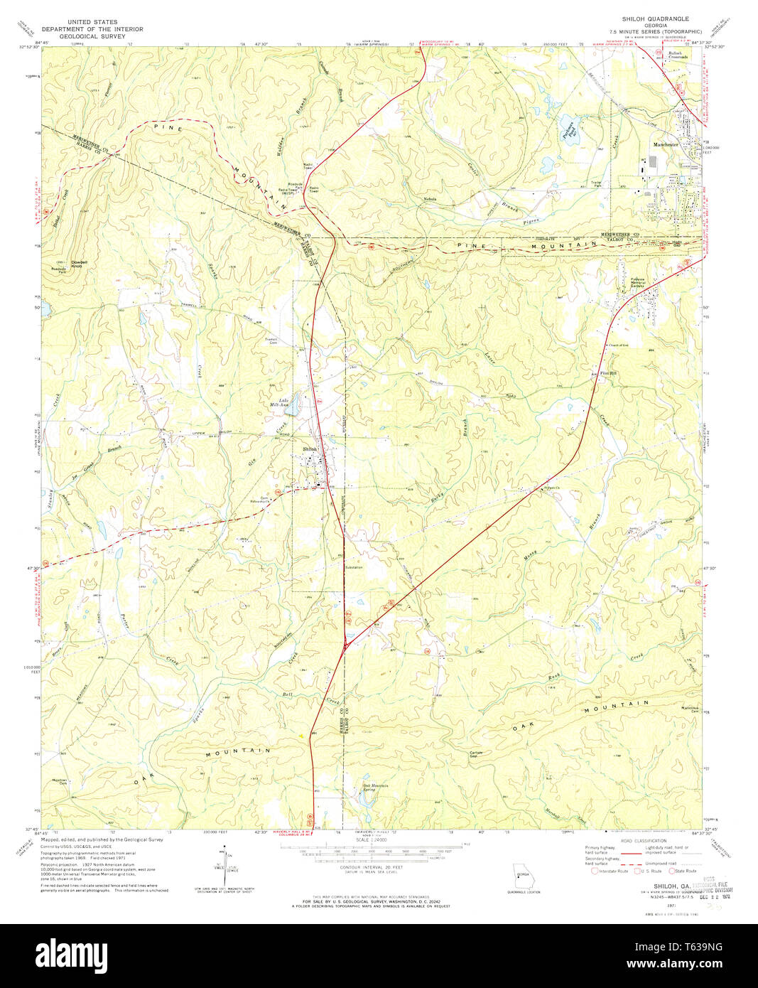 Map of shiloh hires stock photography and images Alamy