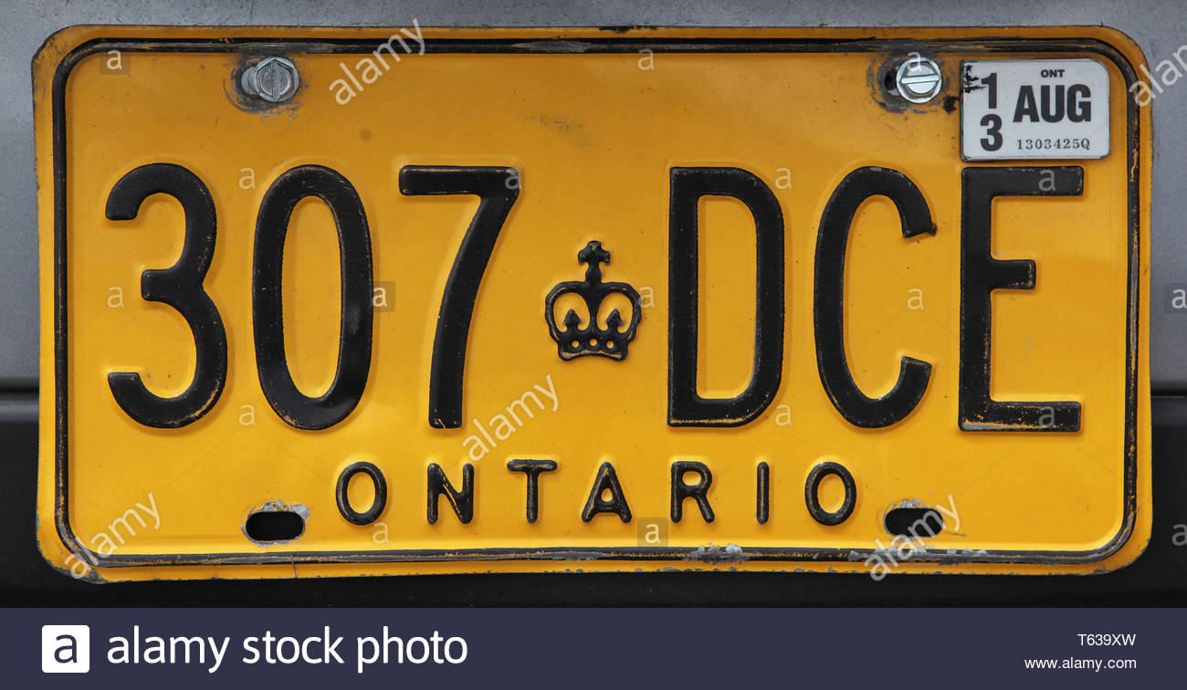 Ontario License Plate High Resolution Stock Photography and Images Alamy