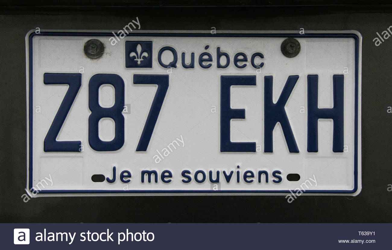Canadian License Plate High Resolution Stock Photography and Images Alamy