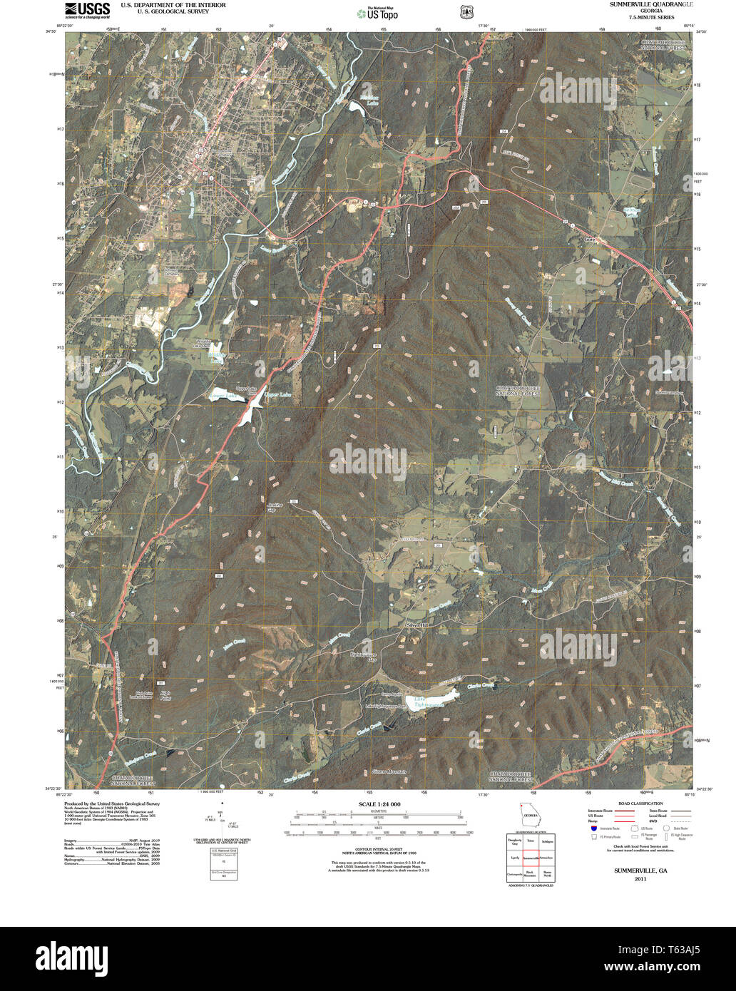 Summerville map hires stock photography and images Alamy