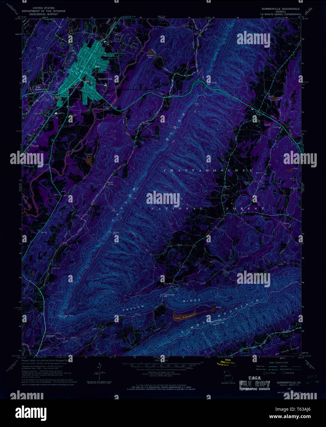 Summerville map hires stock photography and images Alamy
