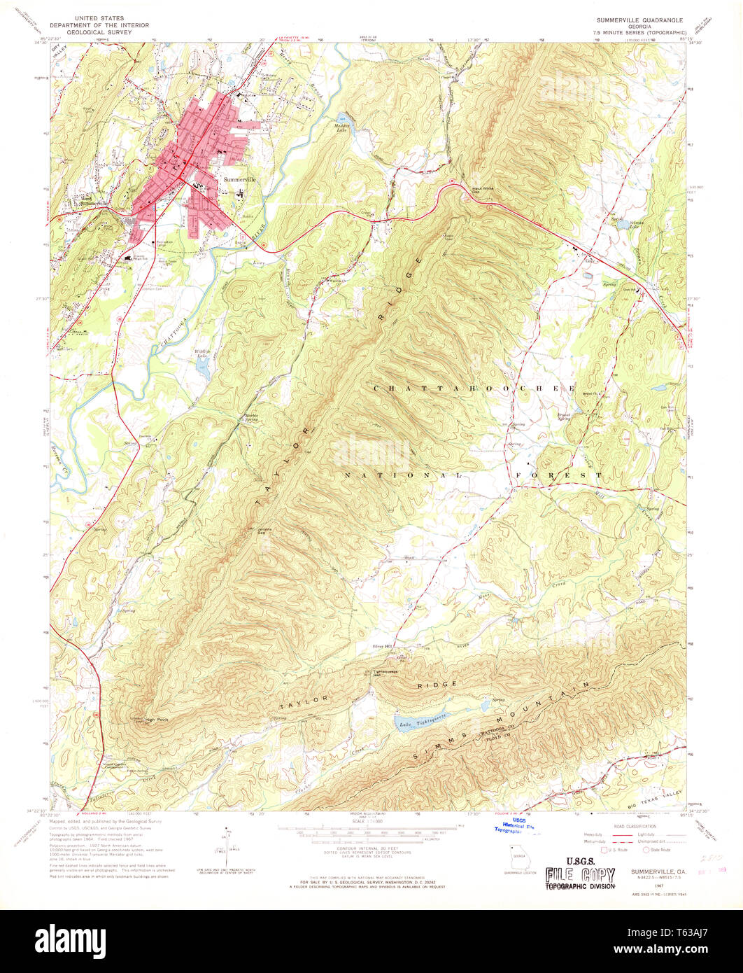 Summerville map hires stock photography and images Alamy