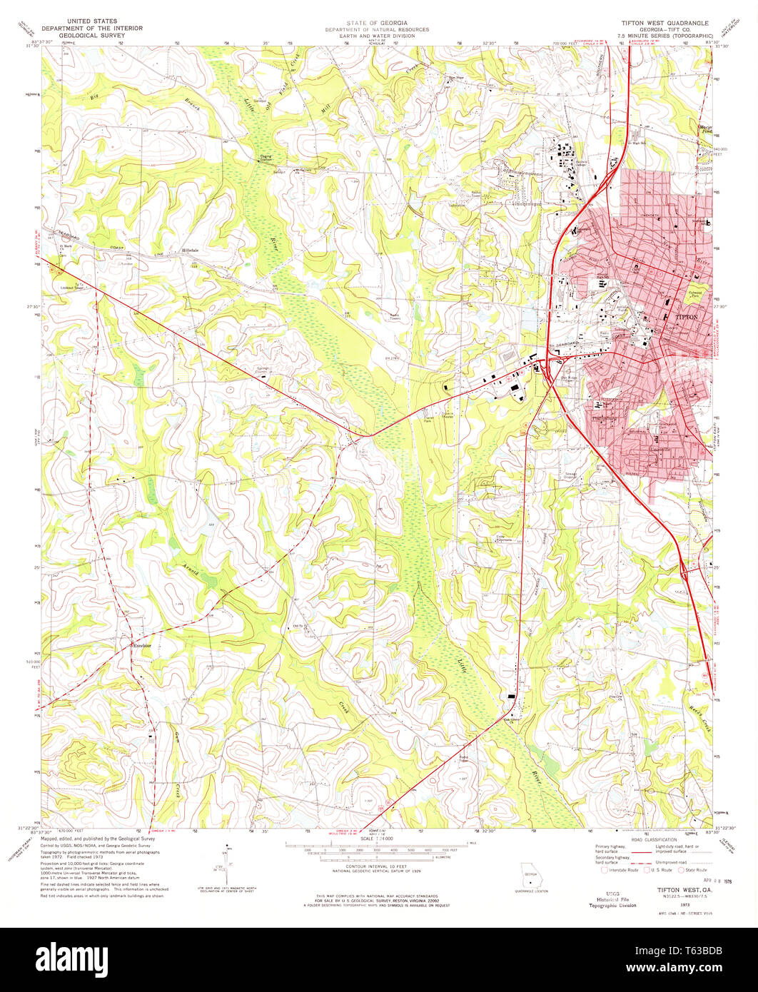 Tifton map Cut Out Stock Images & Pictures Alamy