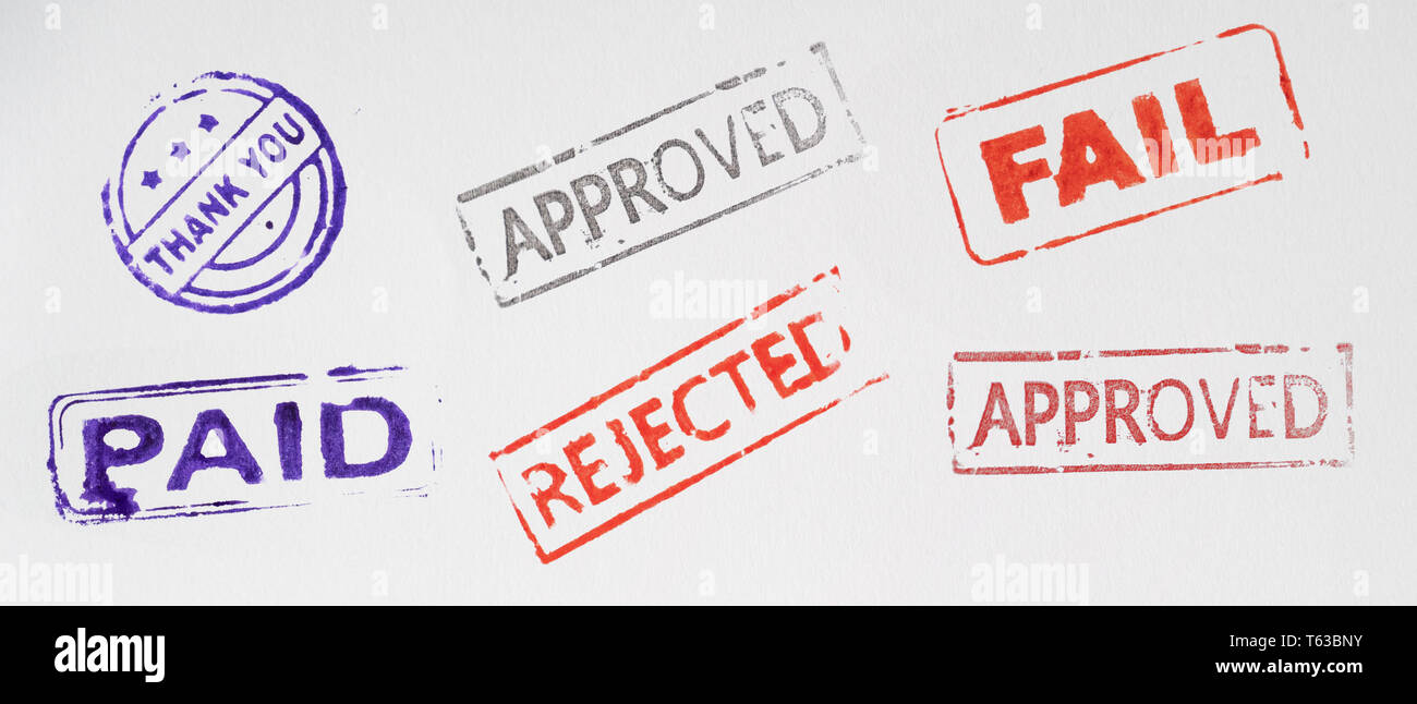 Reject Stamp High Resolution Stock Photography and Images - Alamy