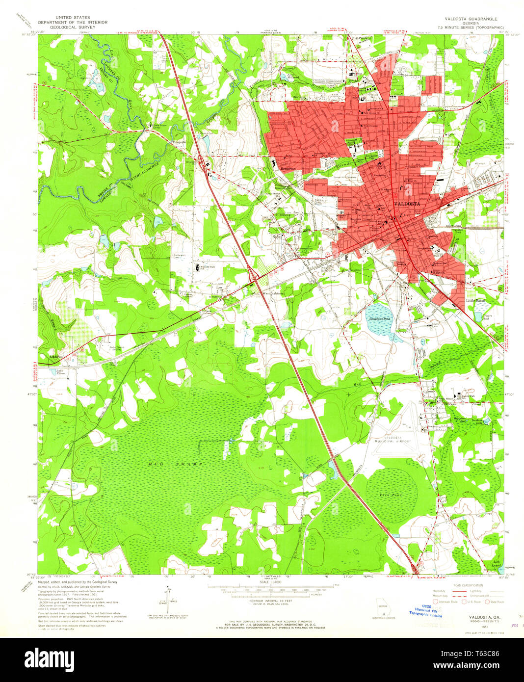 Valdosta map hires stock photography and images Alamy