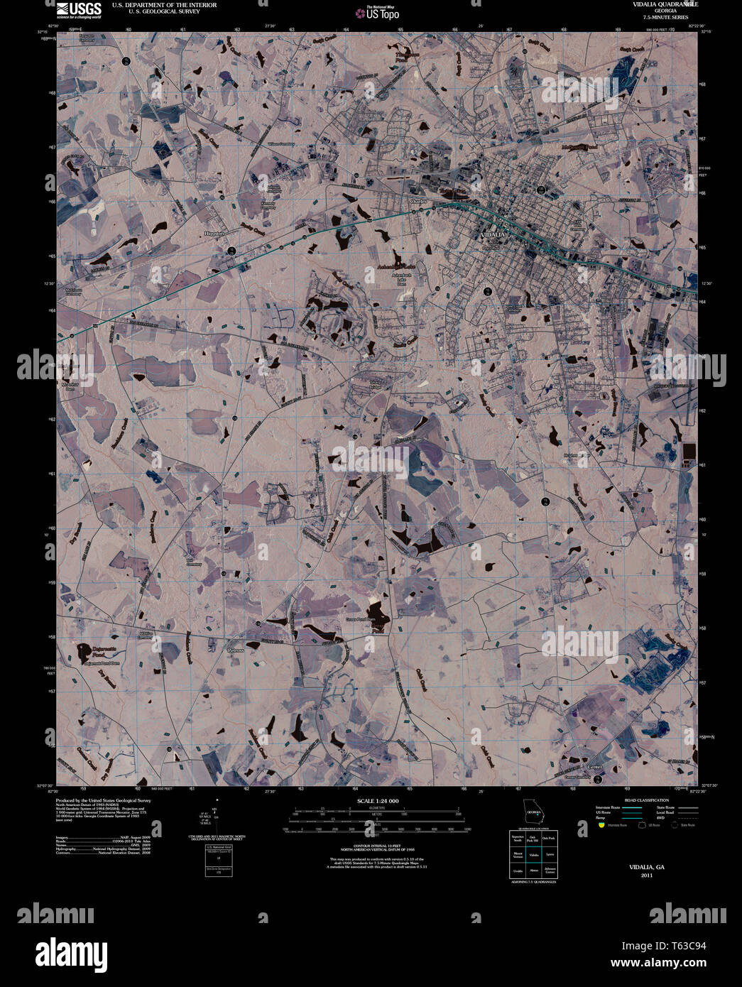 Map of vidalia hires stock photography and images Alamy
