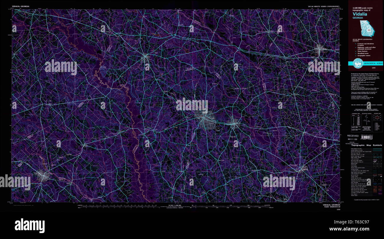 Map of vidalia hires stock photography and images Alamy