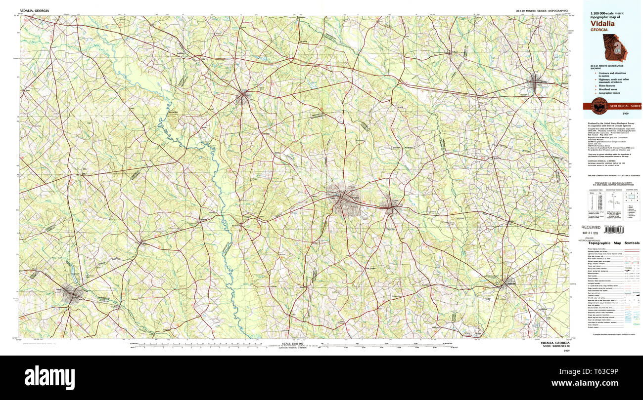 Map of vidalia hires stock photography and images Alamy