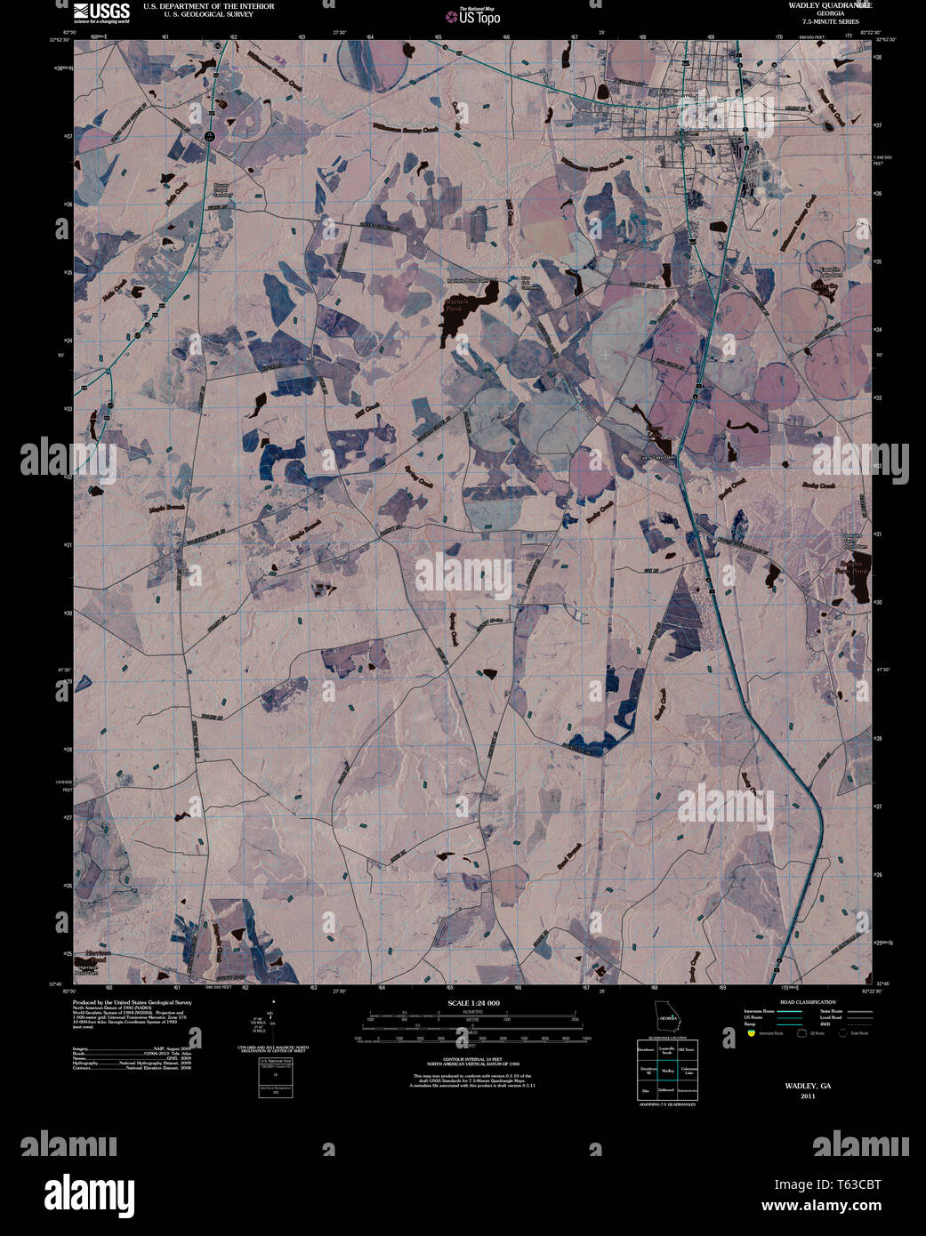 Map of wadley hires stock photography and images Alamy