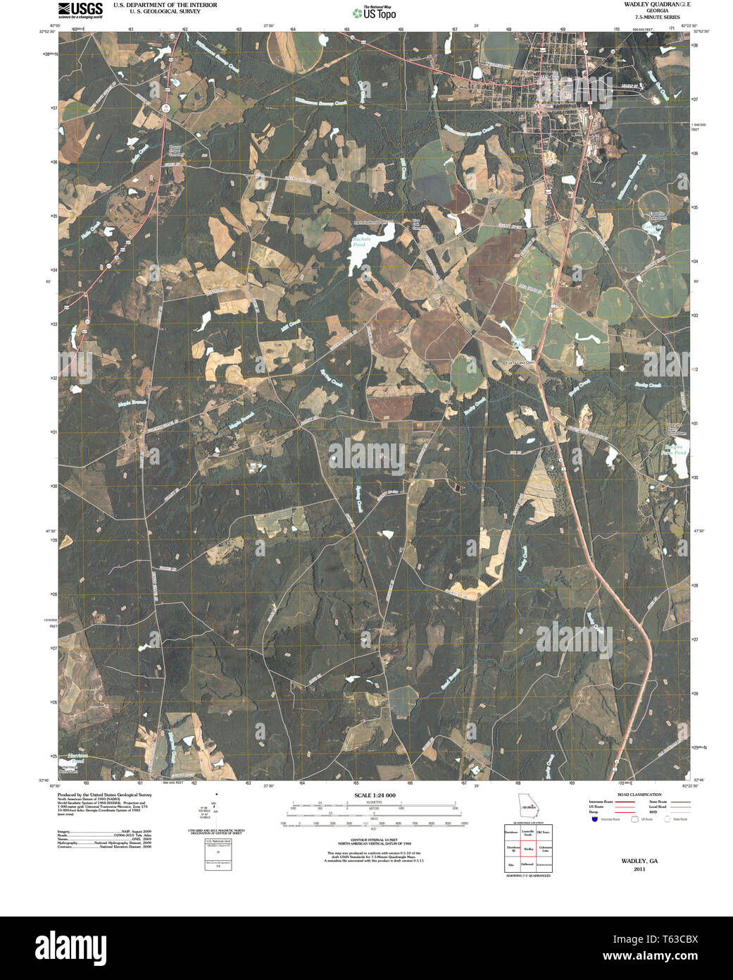 Map of wadley hires stock photography and images Alamy