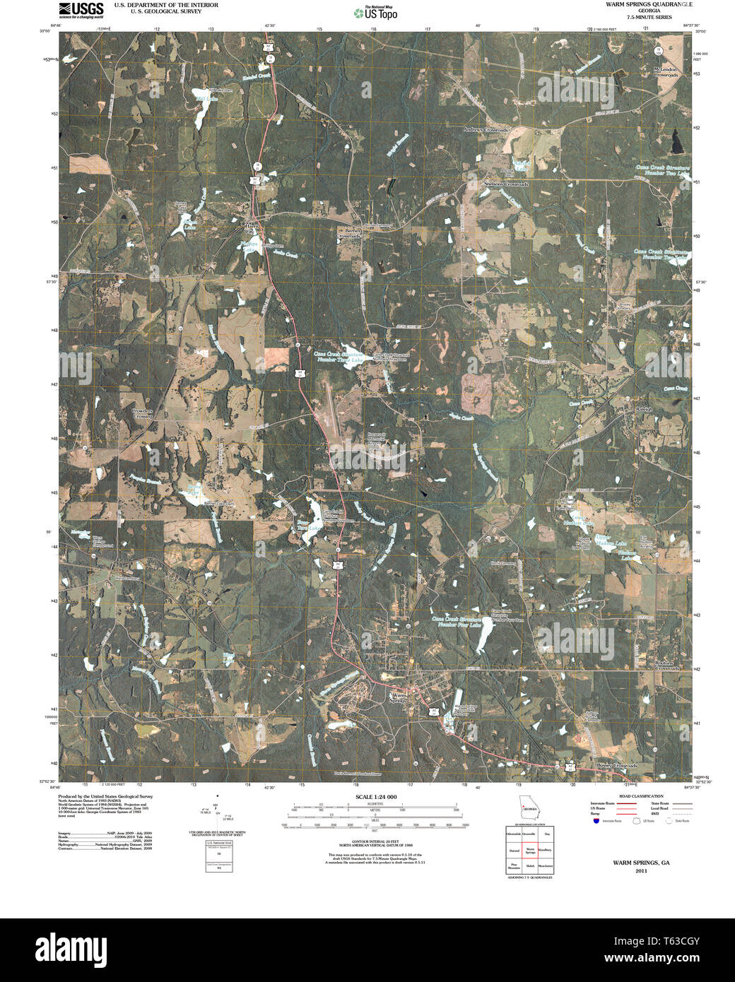 Warm springs map hires stock photography and images Alamy