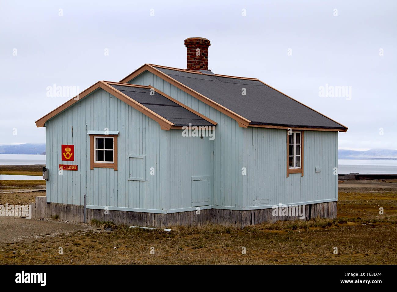 The northernmost post office in the world in Svalb Stock Photo