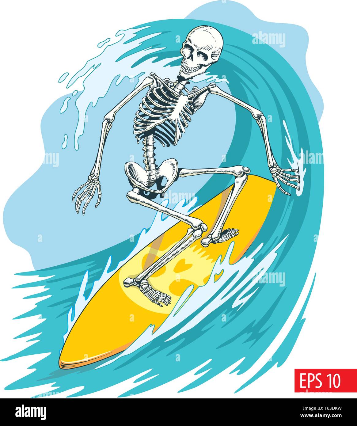 Ride the wave surfboard Stock Vector Images - Alamy