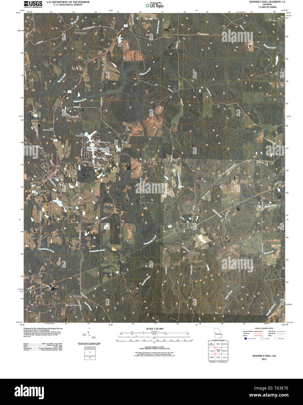 Map Of Waverly High Resolution Stock Photography and Images Alamy