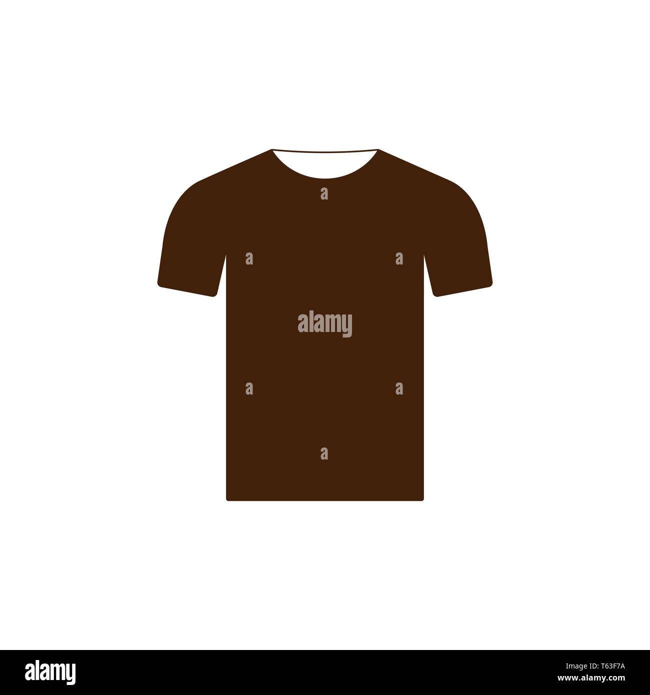 Vector illustration, flat design. Clothes t shirt icon Stock Vector