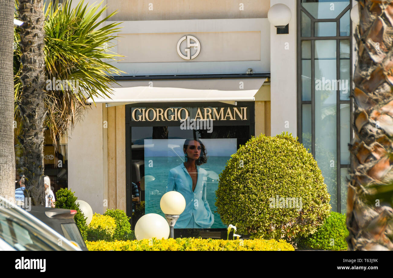 Armani shop front hi-res stock photography and images - Alamy