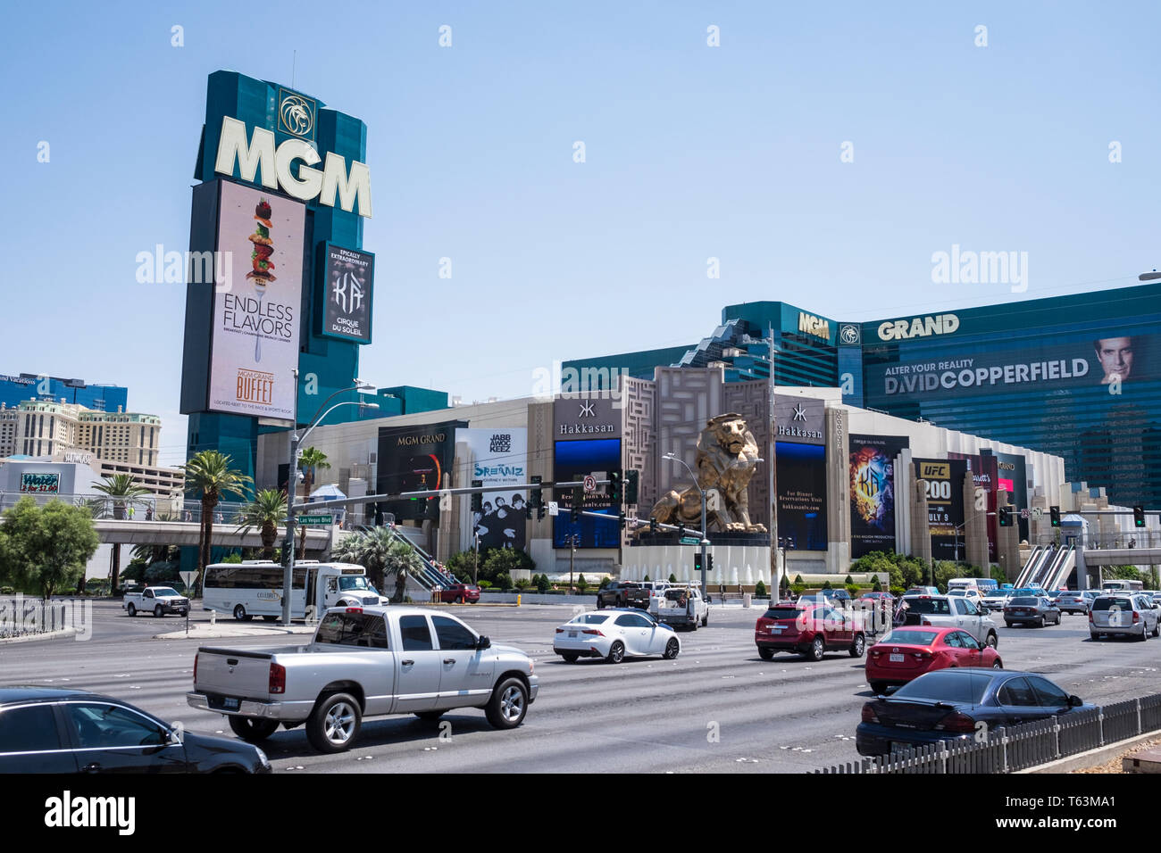MGM Grand Hotel & Casino on Las Vegas strip, Nevada, USA Stock Photo
