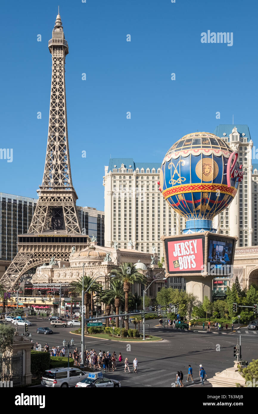 Tour Eiffel at Paris Las Vegas Hotel, Las Vegas Strip, evada, USA Stock  Photo - Alamy