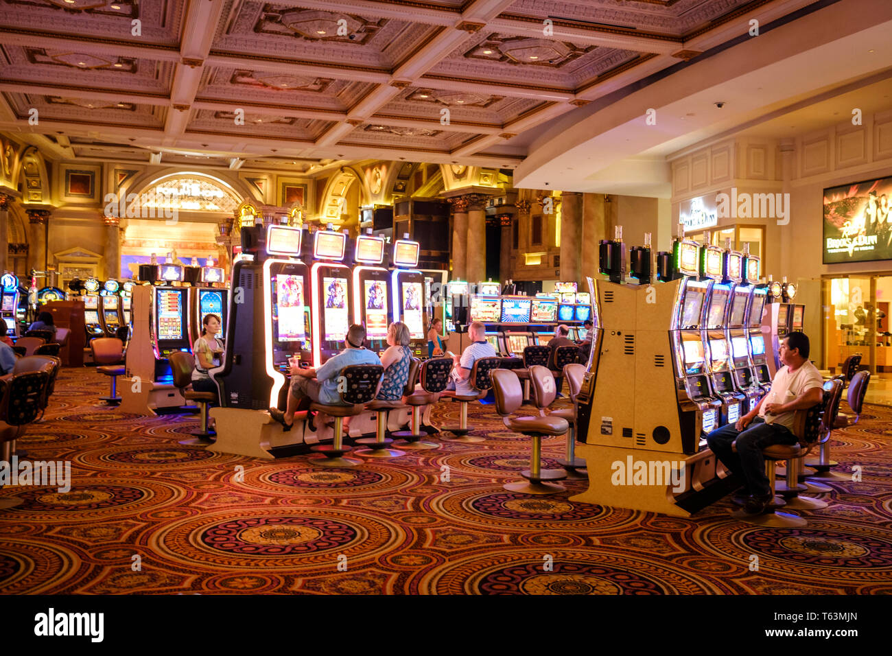 casino floor of caesars palace luxury hotel and casino Las Vegas Nevada USA  Stock Photo - Alamy
