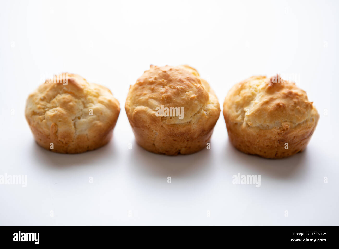 Food Prepared Baking Baked Soda Tea Biscuits Isolated White Background